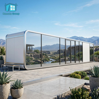 Cabane Apple Moderne d'Extérieur 20Ft 40Ft, Module de Bureau Préfabriqué Modulaire, Mini-Maison Mobile pour le Travail en Resort