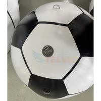 Ballon de football gonflable géant en PVC personnalisé avec logo pour publicité extérieure, modèle de ballon de football, couleur personnalisée pour la décoration d'événements