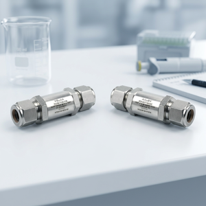 <span class=keywords><strong>Filtre</strong></span> à particules en ligne haute pression 3000 psi, type Swagelok, en acier inoxydable, 1/4'' 1/8'' NPT OD, pour instrumentation - Product Image 1