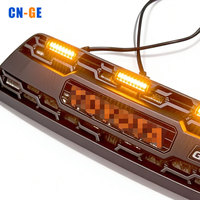 Accessoires Grille de pare-chocs avant ABS pour Toyota 4Runner 2002-2005 Style GR Grille avant noire avec feux LED