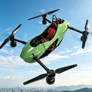Taxi Aéreo EVTOL de Cabina Abierta de Lujo, UAV con Hélices Plegables de Fibra de Carbono, Imágenes 4K, Control por Aplicación, para Uso Comercial y de Movilidad - Product Image 3