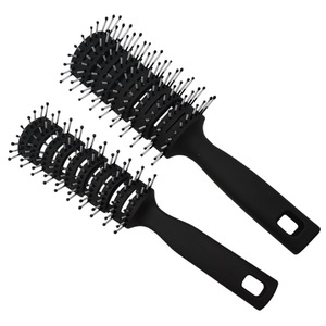 Verdickter Mattierter <span class=keywords><strong>Pop</strong></span>-Kamm für Haaröl mit Großer Rückseite, Antistatisch, Neun Reihen, Hohlbelüftet, Nylon-Hautmassage - Product Image 1
