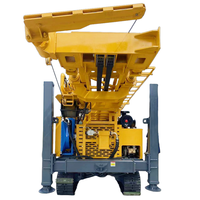 Foreuse hydraulique sur chenilles d'occasion SL500S pour puits d'eau, profondeur 500m, tour de 6,6m de hauteur avec moteur comme composant principal