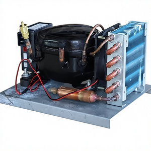 Компрессорный холодильный агрегат <span class=keywords><strong>DR</strong></span> BD15HC, алюминиевый сплав, 12В/24В, с воздушным охлаждением, запчасти для холодильников, гарантия 5 лет - Product Image 1