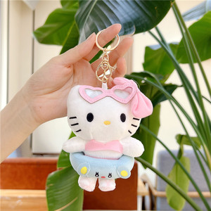 Mejores ventas lindo adolescente corazón verano natación anillo <span class=keywords><strong>gato</strong></span> llavero muñeca peluche juguete ornamento coche llavero regalos - Product Image 5