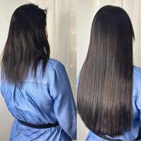 Extensions de Cheveux Humains Remy 100% Pas Chères à Clips 100g, Extensions à Clips pour Femmes Blanches, Postiche Queue de Cheval à Pince