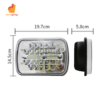 Lampe de travail à LED Phare antibrouillard étanche Projecteurs à LED pour camion SUV ATV 4x4 4WD Jeep 60W Lampe de travail à LED