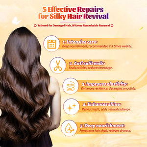 SNUKIA vente en gros masque capillaire au safran pour cheveux abîmés traitement réparateur pour le contrôle des frisottis ajouter de la brillance - Product Image 5