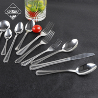 Ensemble de couverts en acier inoxydable 410 poli miroir, argenté, de l'usine Jieyang (Chine), comprenant fourchettes et cuillères de table, pour les acheteurs HORECA