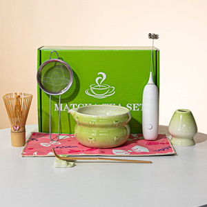Accesorios para hacer té Astief <span class=keywords><strong>Matcha</strong></span>, batidor eléctrico, juego de batidor <span class=keywords><strong>Matcha</strong></span> <span class=keywords><strong>con</strong></span> Espumador de <span class=keywords><strong>leche</strong></span> eléctrico - Product Image 5