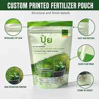 Sachet Doypack PE en plastique haute densité, personnalisé OEM, durable, anti-déversement, thermoscellable, pour usage agricole, traitement des semences et pesticides (mm)