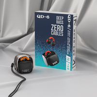 Auriculares Bluetooth QD6 Mini Personalizados con Clip para la Oreja, Pantalla LED Giratoria, Reducción de Ruido ENC, Auriculares Deportivos Inalámbricos