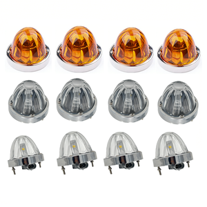 โคมไฟแก้วแตงโม LED HXL-26001ดวงเดียว H11สองสีโคมไฟแตงโมขนาดเล็กไฟแสดงสถานะด้านข้าง12V 24V อำพัน - Product Image 6