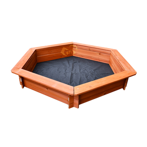 <span class=keywords><strong>Bac</strong></span> à <span class=keywords><strong>sable</strong></span> en bois hexagonal pour enfants - Product Image 1