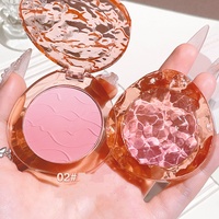 Palette de fard à joues naturel pour le visage personnalisé en gros Palette de contour de fard à joues mat Maquillage de joues 4 couleurs Rose Blush
