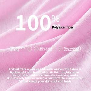 Débardeur ample respirant à cordon de serrage en fil slub personnalisé pour femme, séchage rapide, idéal pour la course, le fitness et le yoga - Product Image 3