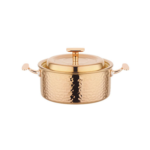 Pot peu profond doré