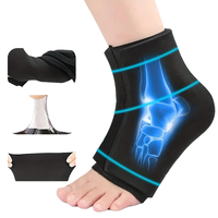 Attelle de compression froide pour cheville avec gel, manchon de soutien pour entorse et soin du tendon d'Achille