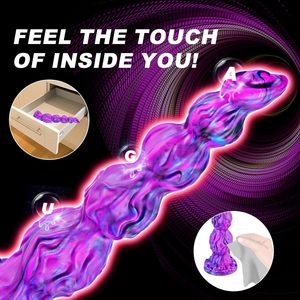 25,3 cm Dragon Horse en silicone à ventouse à nœuds monstrueux, design réaliste, 4 nœuds, Plug anal pour chien, point G, pour adulte, extraterrestre - Product Image 6