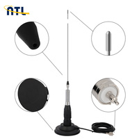 Antena kombinasi dudukan atap magnetik 27MHz, antena dasar Radio Ham seluler CB untuk komunikasi Mobil
