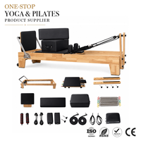 Reformer de Pilates en chêne certifié CE ZENJOY avec accessoires de Pilates, équipement de fitness pour la maison, la salle de sport et le studio de Pilates