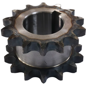 Chaînes à rouleaux en acier au carbone certifiées ANSI de haute qualité, pignons de transmission industriels 40 CV - Product Image 5