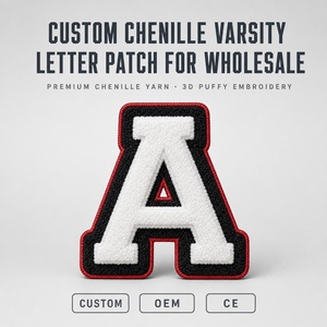 Patch in ciniglia personalizzata con lettera N, ricamata e termoadesiva per giacca varsity universitaria; lettera N termoadesiva. - Product Image 2