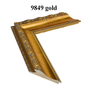 Thiết Kế Mới Nhà Máy Số Lượng Lớn Rắn Bằng Gỗ Bán Buôn Baroque Vàng Bạc Tường Tranh Hình Ảnh Khung Dải - Product Image 1