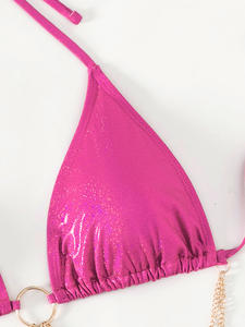 <span class=keywords><strong>Maillot</strong></span> de bain brésilien pour femme, micro bikini, ensemble de bikinis, bikini brillant, chaîne de taille, bijoux de plage - Product Image 5