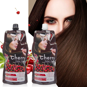 New Arrival <strong>Cherry</strong> <strong>Hair</strong> <strong>Dye</strong> Brown and Black <strong>Hair</strong> Color Cream 30 Colors Available - Product Image 4