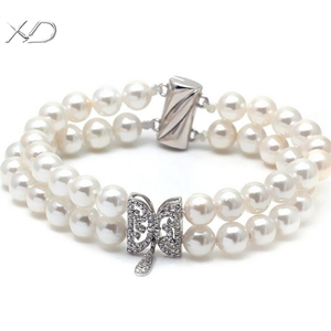 Xd sb192 פרפר אופנה מחבר 925 אבזם מגנטי כסף פנינה צמיד פנינים שרשרת פנינים אבזרי - Product Image 1