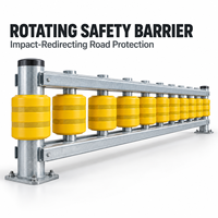 Barrières à rouleaux en PVC/EVA/PU, garde-corps de sécurité routière, barrière anti-collision rotative pour système de sécurité