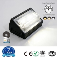 Projecteur mural LED CE ETL IP65 120V, éclairage de sécurité LED, éclairage mural extérieur pour parking, entrepôt, usine, cour