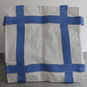 Sac vrac FIBC en PP de qualité alimentaire haute visibilité, respirant, à fond plat, avec coins renforcés, poignées de levage, bec de remplissage supérieur, sûr pour les pierres - Product Image 6