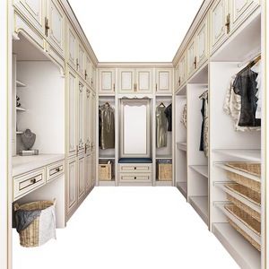 Armoire ouverte en bois BALOM, armoire <span class=keywords><strong>de</strong></span> rangement sur mesure spacieuse pour grande chambre et <span class=keywords><strong>dressing</strong></span> - Product Image 3