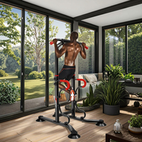 Barre De Traction Réglable Pull-up Squat Rack Extérieur Portable Pull up Bar and Dip Fitness Station Gym Home Workout