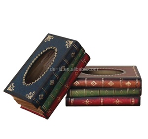 European Book Shape Magic Art Tissue Box
