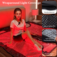 Gerylove YD4180 Couverture chauffante LED portable 3-en-1, 4180 LED, garantie 2 ans, prise universelle, intensité réglable, soulagement des douleurs corporelles