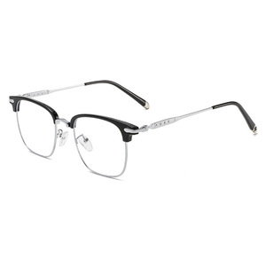 Montures de lunettes semi-cerclées rectangulaires SPOEN, légères, anti-lumière bleue, unisexe, en matériau TR90 - Product Image 5