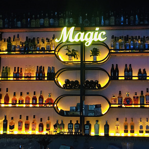 Multi-Functional Creative Decorative <strong>Hanging</strong> <strong>Frame</strong> Bar Counter Wine <strong>Rack</strong> Storage Shelf Cash Register Cabinet for <strong>Display</strong> <strong>Racks</strong> - Product Image 1