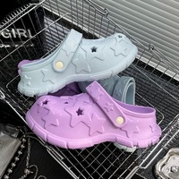 Récolte 2025 été nouvelles chaussures de jardin étoile à cinq branches mode filles plage sandales en gros femmes sabots chaussures