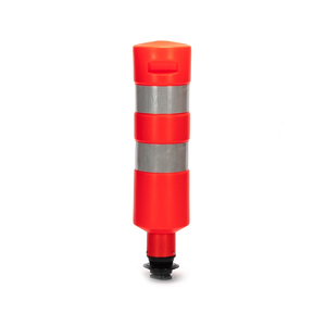 Delineador DE TRÁFICO DE Material PE duradero, poste de advertencia de goma resistente a los rayos UV de 820mm, seguridad Wesure naranja y negro para uso en carretera - Product Image 1