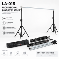 Kit de support de fond de scène réglable KINGJOY LA-015 pour la photographie en studio, personnalisation OEM ODM