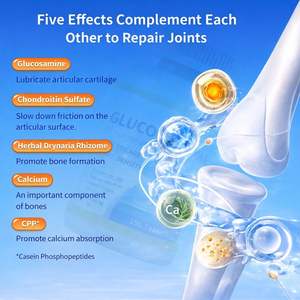 טבליות גלוקוזאמין כונדרויטין <span class=keywords><strong>MSM</strong></span> סיטונאי OEM/ODM למבוגרים, תוסף תזונה לתמיכה בבריאות המפרקים והעצמות ואנרגיה, סידן, תוצרת סין - Product Image 2