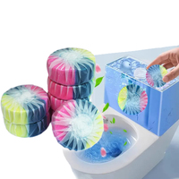 Nettoyant pour bloc de toilette 3 couleurs au parfum de rose Nettoyant pour cuvette de toilette