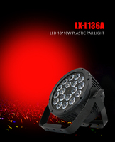 Projecteur LED Par Zoom 18*12W/10W 6-en-1 RGBWAUV/4-en-1 RGBW pour Scène de Mariage, Éclairage Extérieur Étanche
