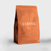 Sacs à café et à thé imprimés sur mesure avec valve 250g 500g 1Kg Papier mat avec fermeture éclair Sacs à café Emballage alimentaire