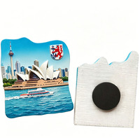 Autocollant de réfrigérateur en résine personnalisé, souvenir touristique, paysage 2D 3D, aimant de réfrigérateur en polyrésine