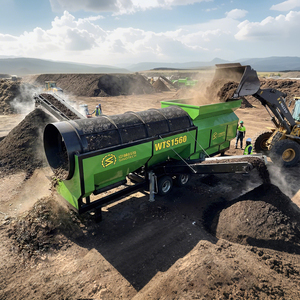 Machine de criblage de gravier de <span class=keywords><strong>compost</strong></span>, <span class=keywords><strong>tamis</strong></span> rotatif à tambour pour sable - Product Image 1