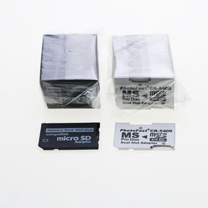 CR5400 Doble Ranura para <span class=keywords><strong>Micro</strong></span> <span class=keywords><strong>SD</strong></span> TF a MS <span class=keywords><strong>Memory</strong></span> <span class=keywords><strong>Stick</strong></span> <span class=keywords><strong>Pro</strong></span> <span class=keywords><strong>Duo</strong></span> Adaptador Convertidor para PSP Estuche de Tarjeta de Plástico - Product Image 4
